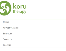 Tablet Screenshot of korutherapy.com